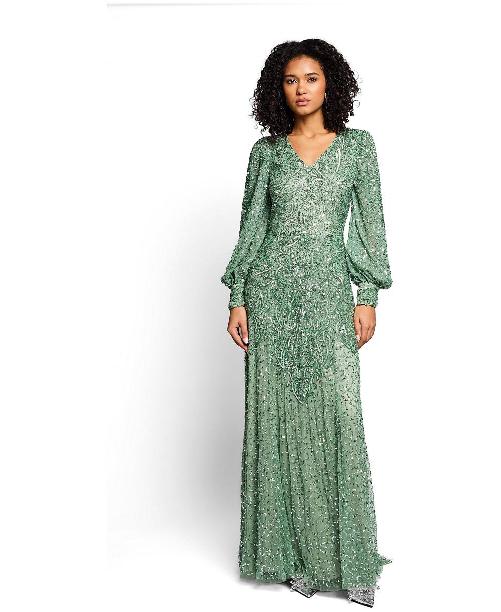 Женское вечернее платье BEAUUT Embellished Sequins Net Gown