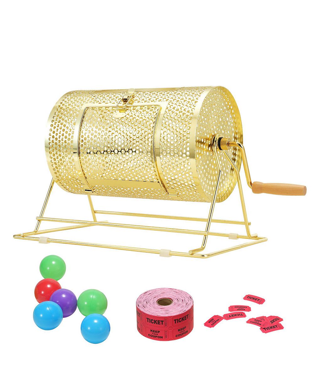 Барабан для лотереи VEVOR Brass Plated Lottery Cage