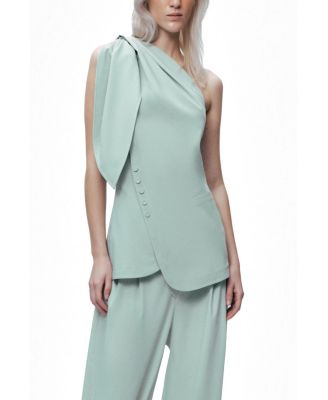 NOCTURNE Women's Shoulder-Tie Blouse