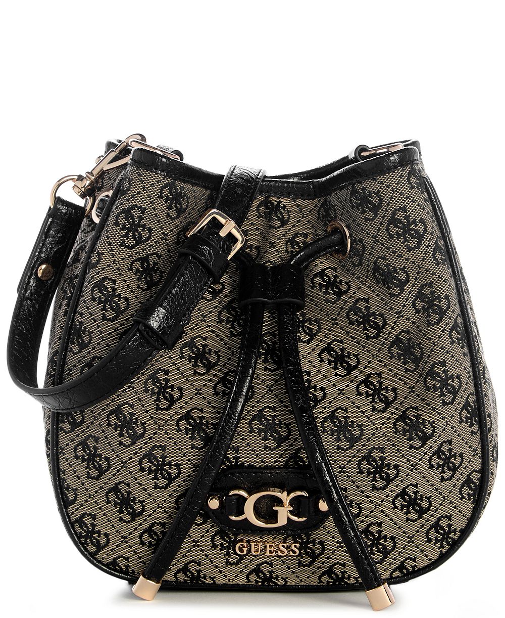 GUESS Samantha Small Drawstring Bucket Handbag