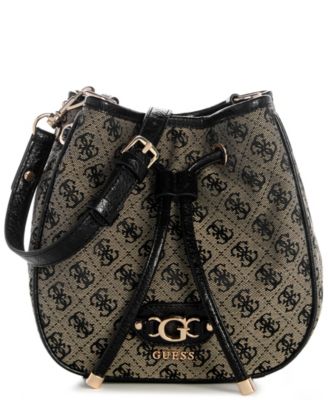 GUESS Samantha Small Drawstring Bucket Handbag