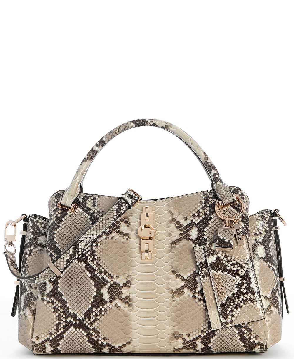 GUESS Yvonne Girlfriend Medium Satchel Handbag