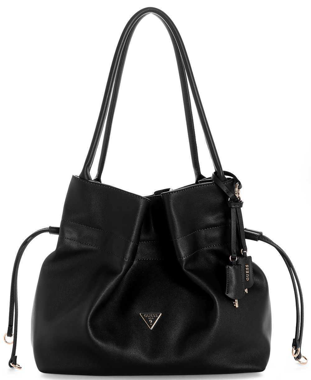 GUESS Karima Medium Drawstring Tote Handbag