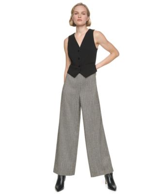 Женский комбинезон DKNY Sleeveless Wide-Leg Vest