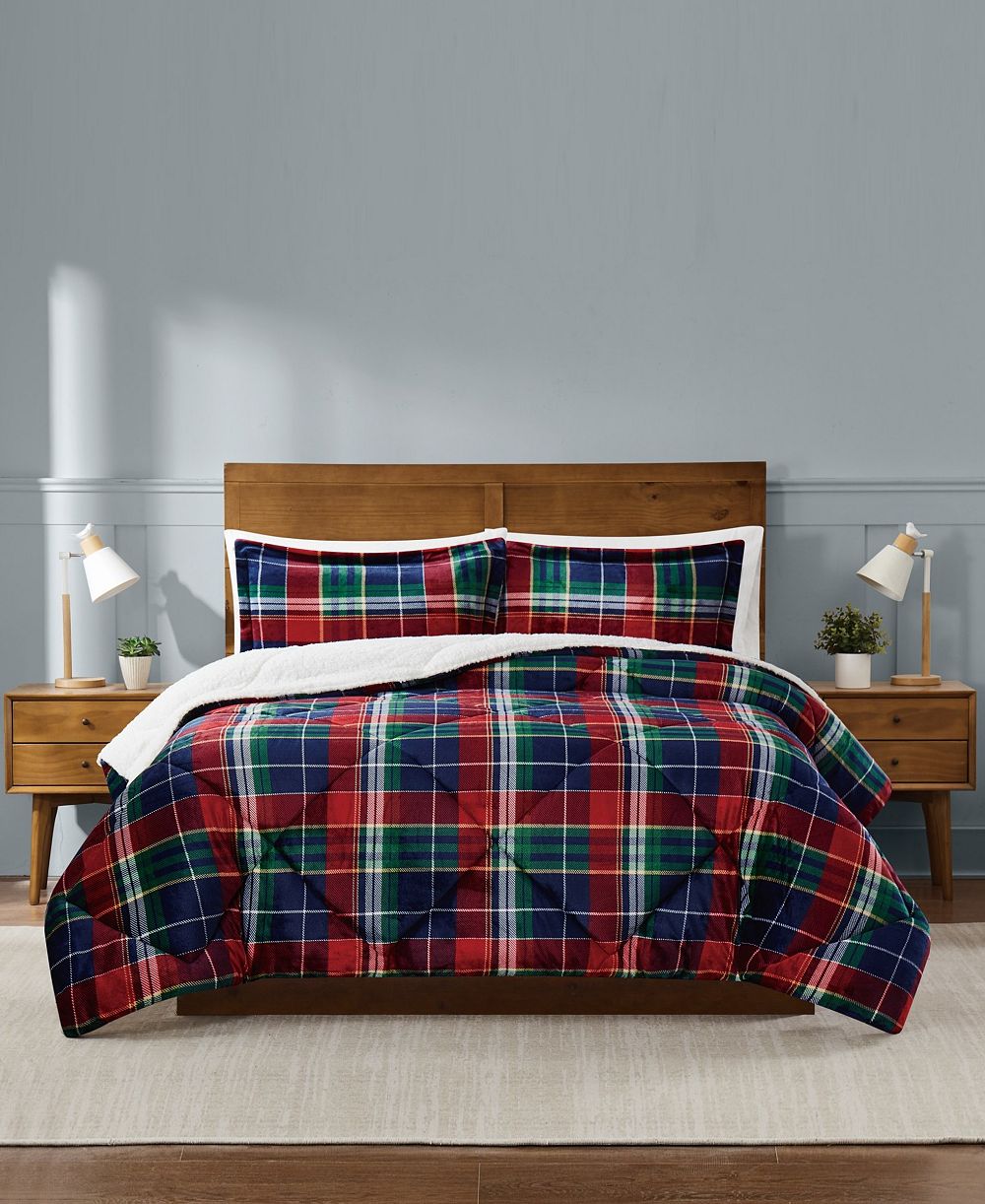 Комплект из 3 одеял Truly Soft Cuddle Warmth Ivan Plaid, Full/Queen