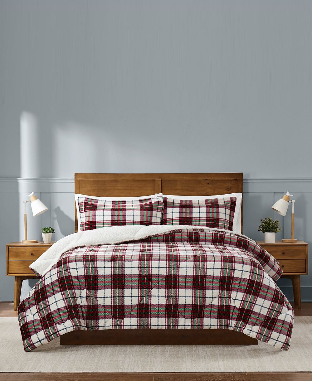 Комплект из 3-х покрывал Truly Soft Cuddle Warmth Marlon Plaid, Full/Queen