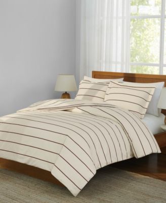 Brooklyn Loom Hayward Stripe 3-Piece Comforter Set, Full/Queen