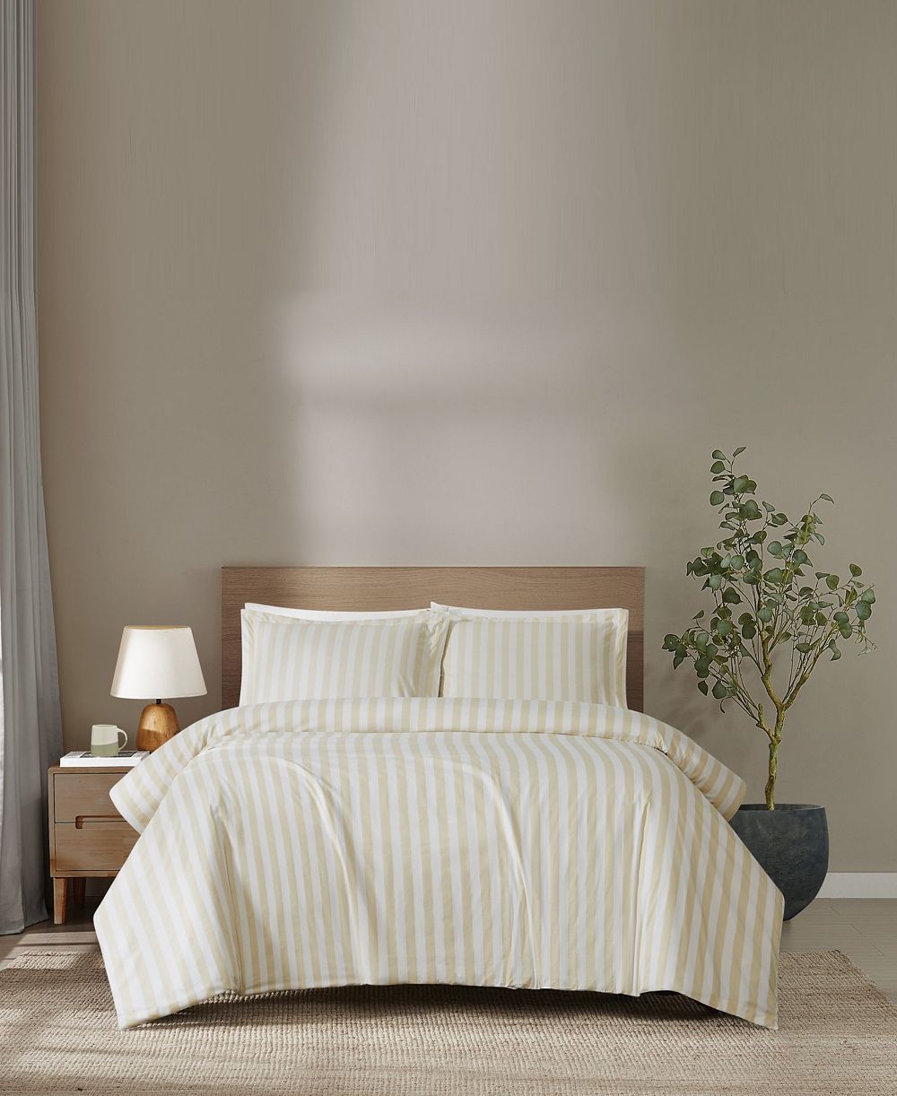 Brooklyn Loom Levi Stripe комплект Comforter Set, Full/Queen