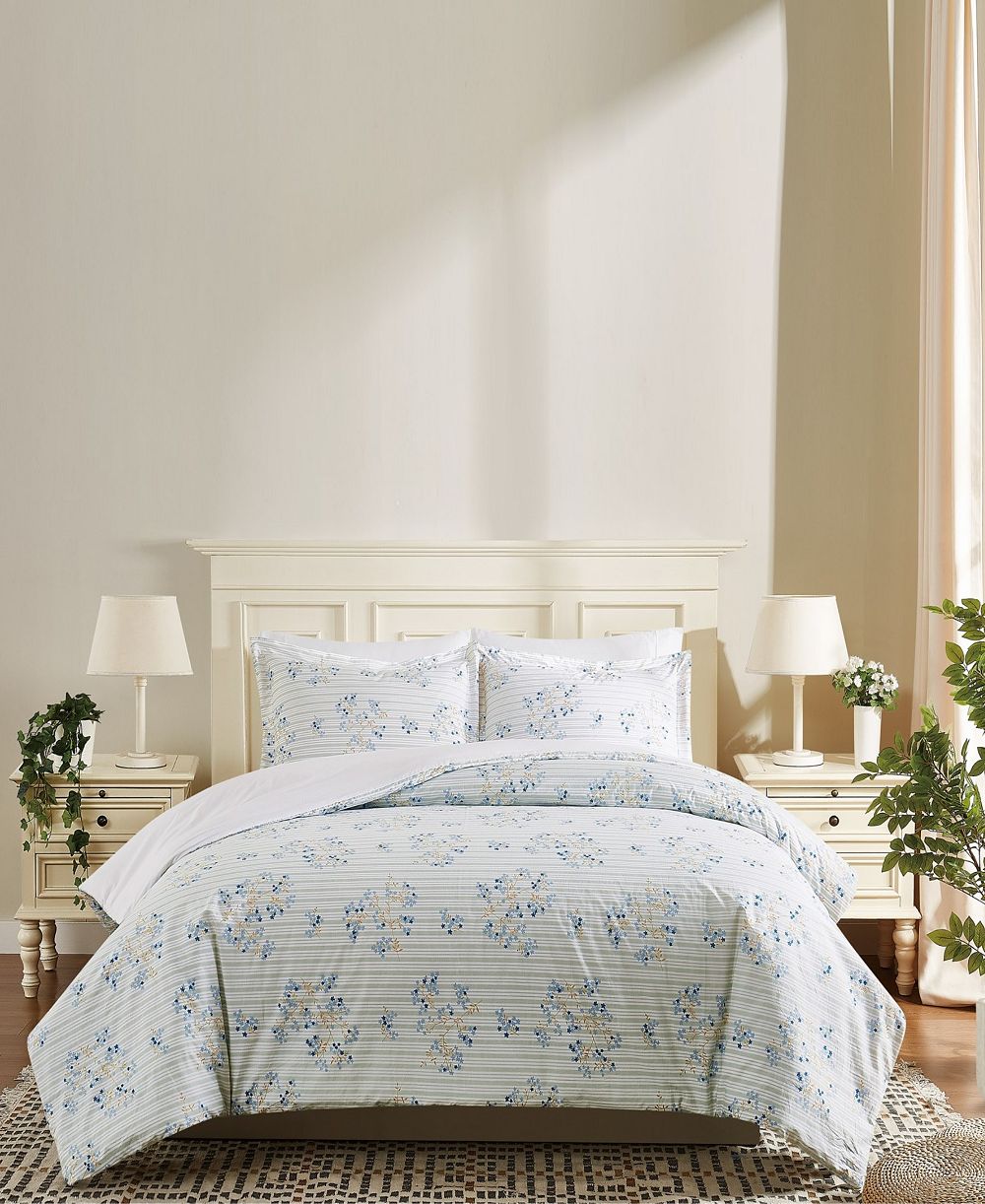 Комплект из 3 предметов: пододеяльник Cottage Classics Emma Floral, King