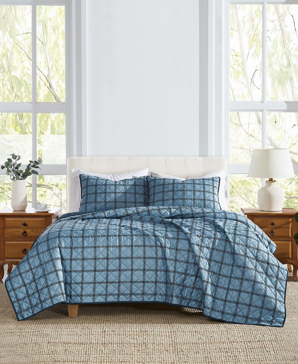 Cannon стеганое одеяло Luka Grid Plaid, Twin/Twin XL