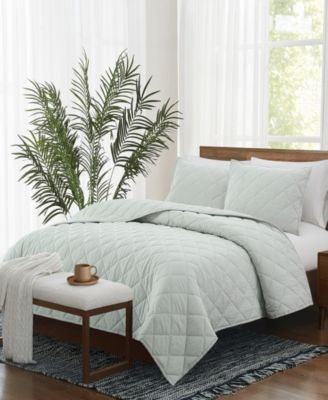 White, Sage Green