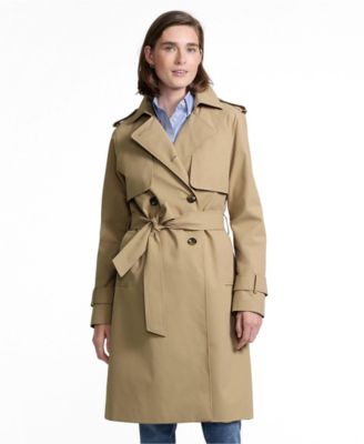 Lands' End Women's Squall Waterproof Modern Trench Raincoat