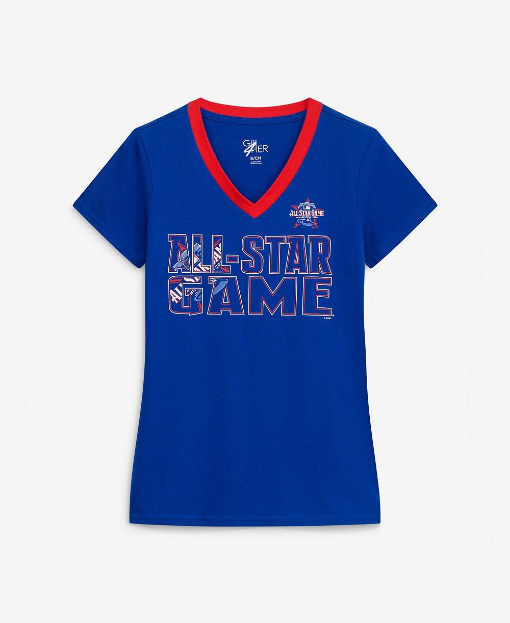 Женская футболка G-III 4Her by Carl Banks 2026 MLB All-Star Game Best Team V-Neck