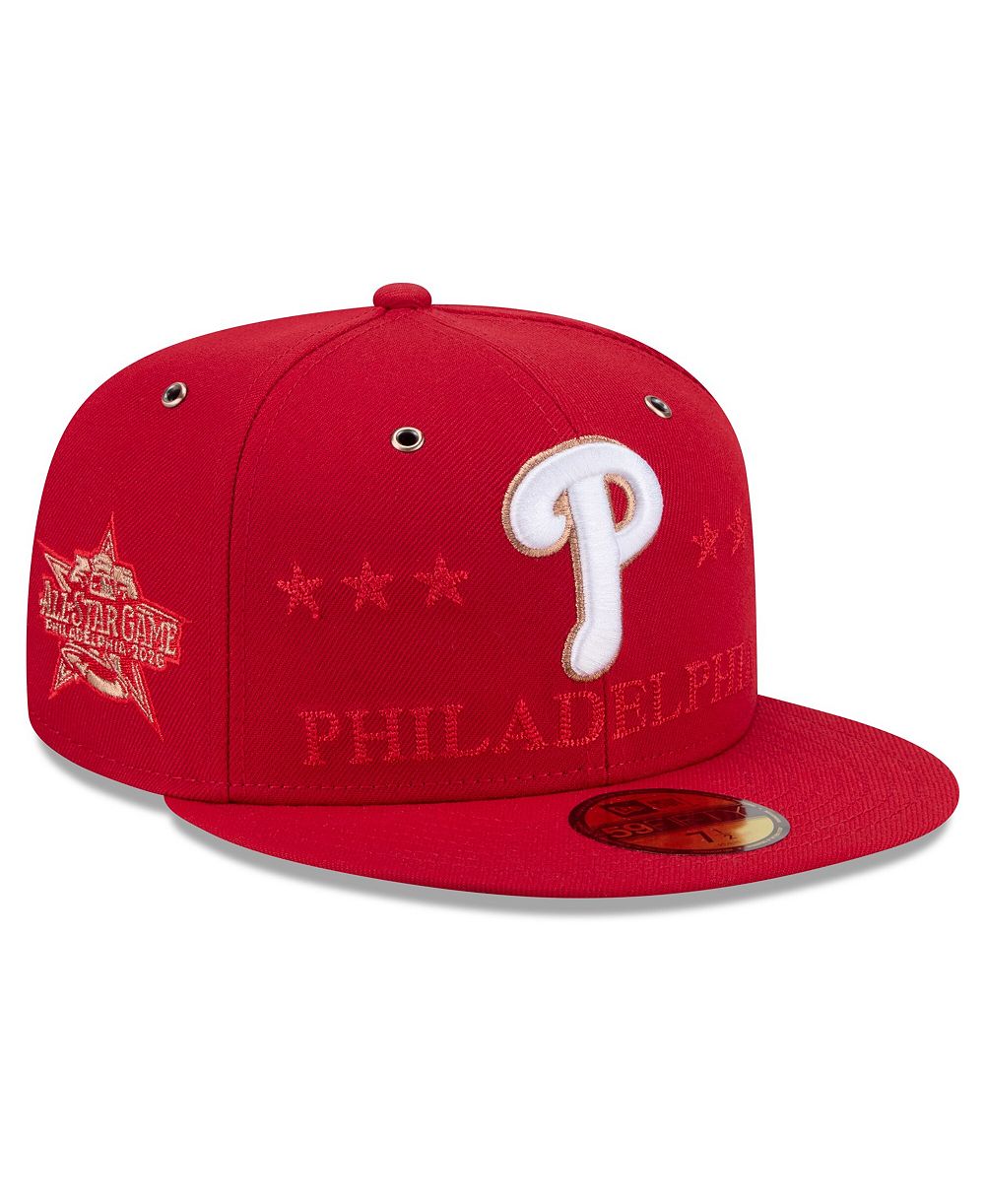 Мужская кепка New Era Red Philadelphia Phillies 2026 MLB All-Star Game 59FIFTY