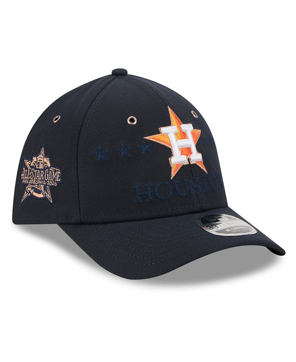 Мужская кепка New Era Navy Houston Astros 2026 MLB All-Star Game 39THIRTY Flex