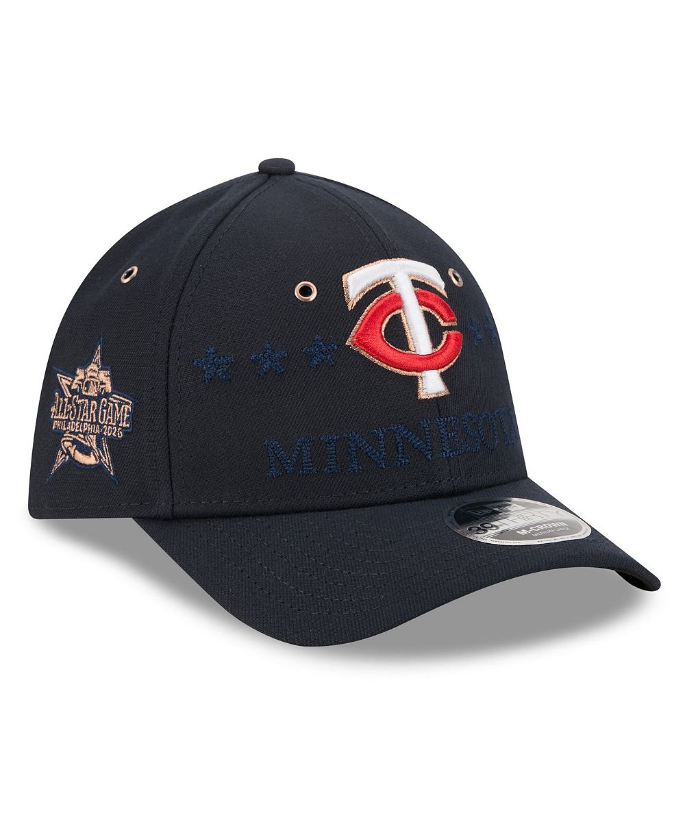 Мужская кепка New Era Navy Minnesota Twins 2026 MLB All-Star Game 39THIRTY Flex