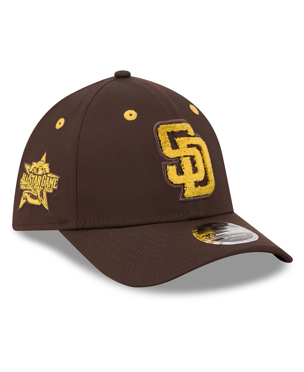 Мужская кепка New Era San Diego Padres 2026 MLB All-Star Game Workout 39THIRTY M-Crown Flex Hat Brown