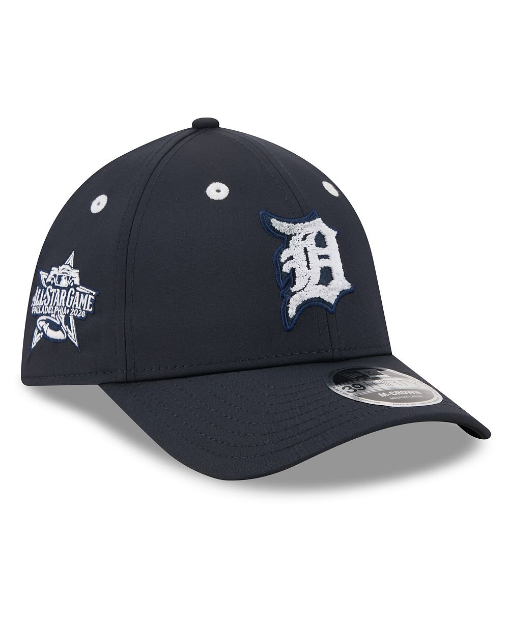 Мужская кепка New Era Navy Detroit Tigers 2026 MLB All-Star Game Workout 39THIRTY M-Crown Flex