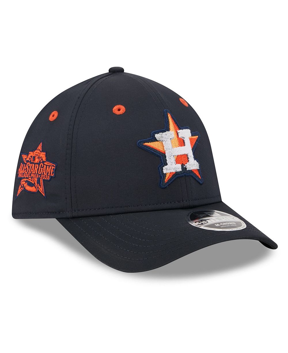 Мужская кепка New Era Navy Houston Astros 2026 MLB All-Star Game Workout 39THIRTY M-Crown Flex