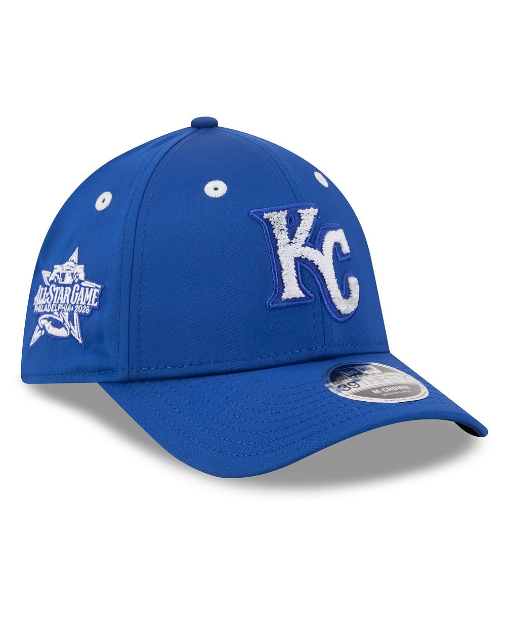 Мужская кепка New Era Royal Kansas City Royals 2026 MLB All-Star Game Workout 39THIRTY M-Crown Flex