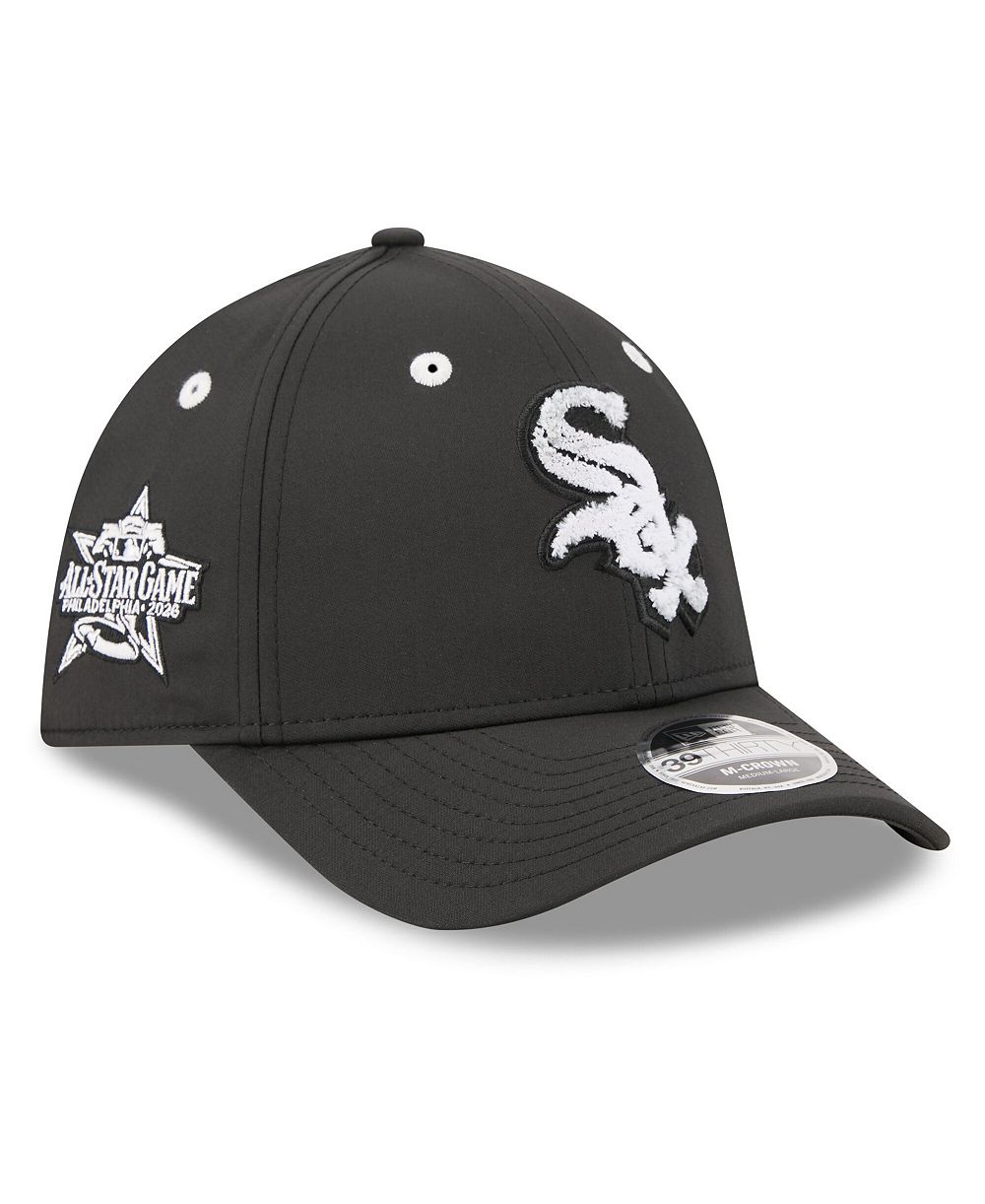 Мужская кепка New Era Black Chicago White Sox 2026 MLB All-Star Game Workout 39THIRTY M-Crown Flex