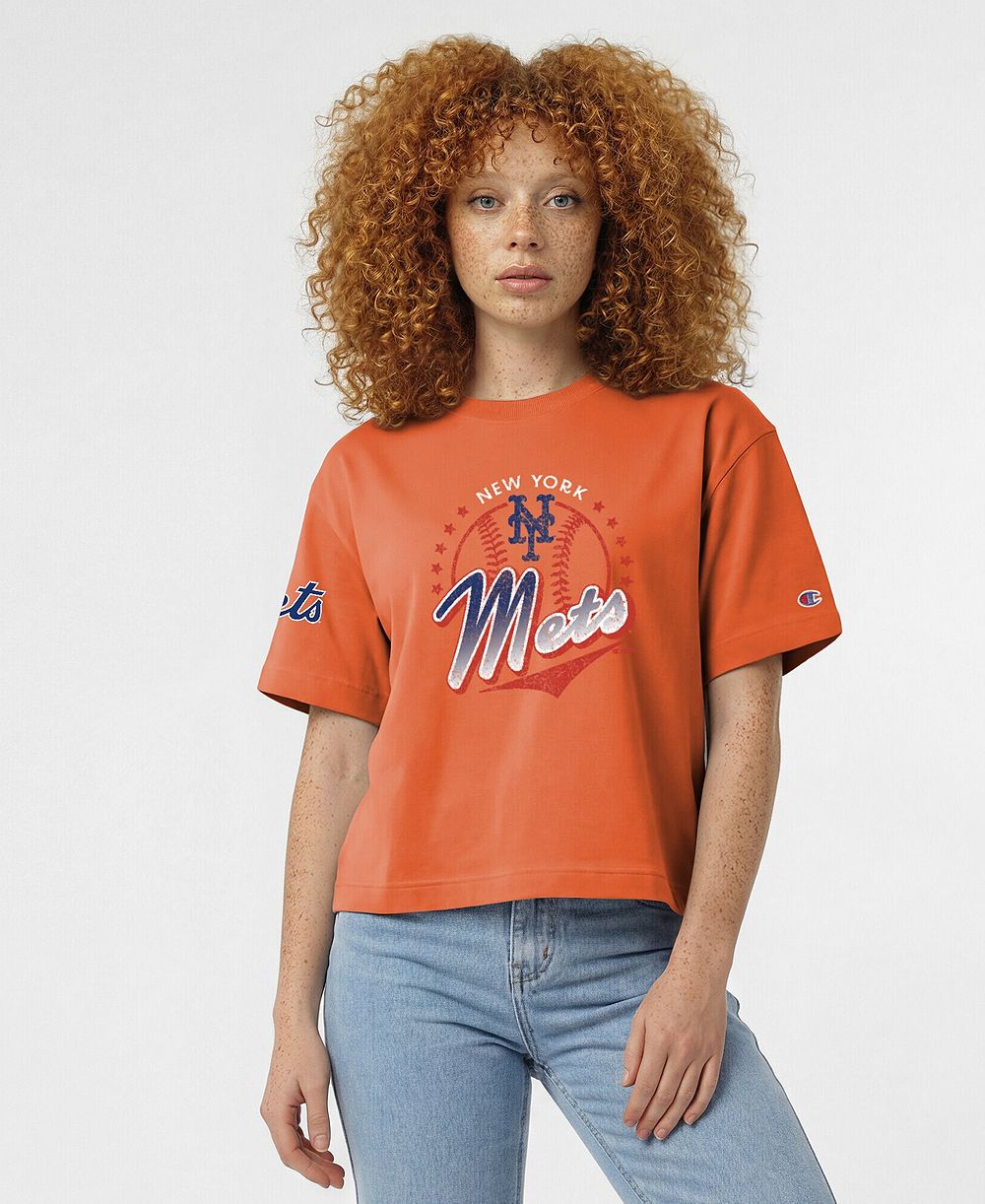 Champion Женская футболка New York Mets All-Star, оранжевая