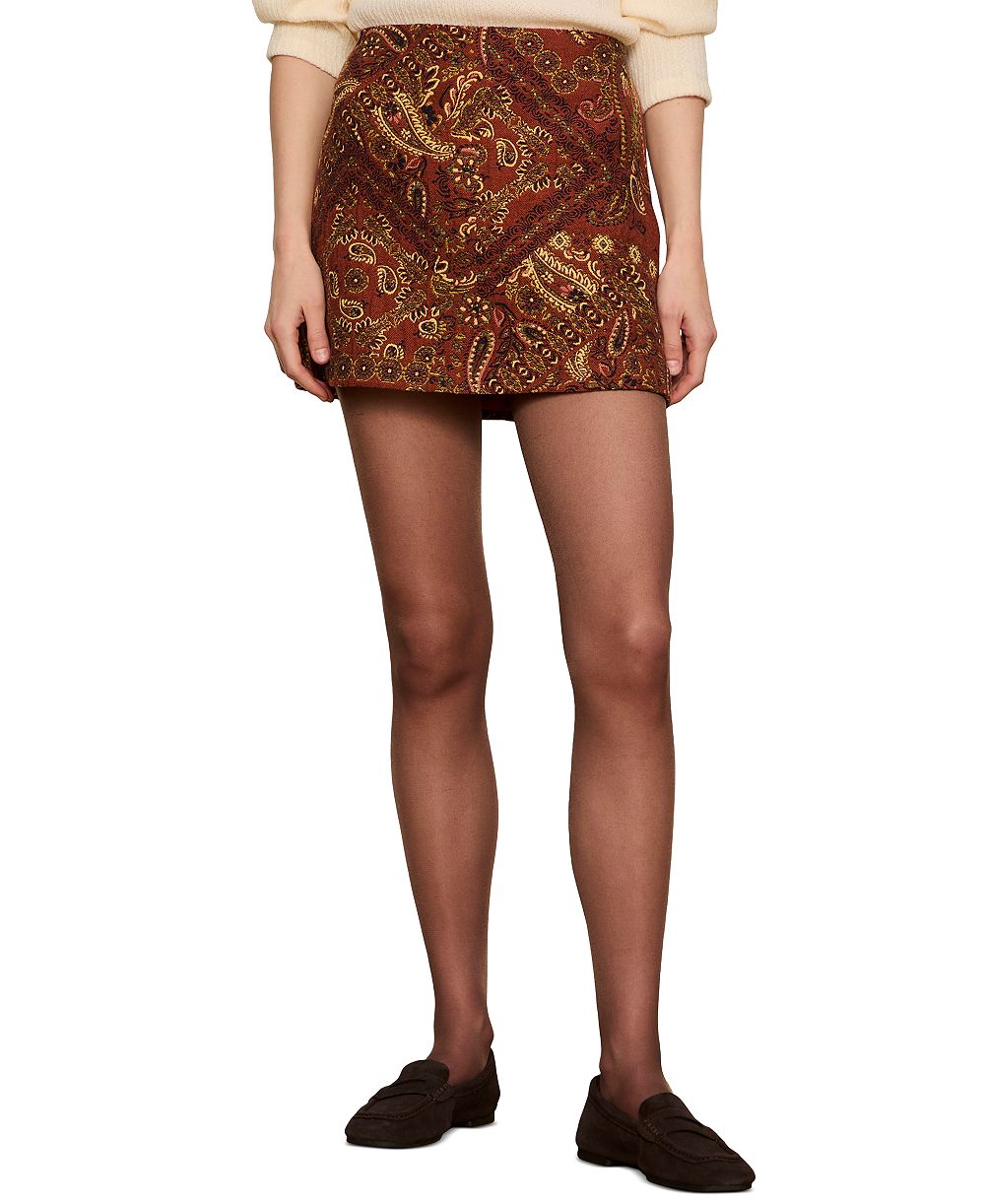 Sanctuary Women's Heirloom A-Line Mini Tapestry Jacquard Skirt