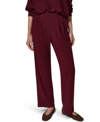 Donna Karan Weekend женские широкие брюки с высокой талией из рибановой ткани