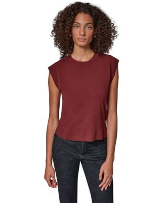 Donna Karan Weekend Women's Extended Shoulder Sleeveless Crewneck Sweater