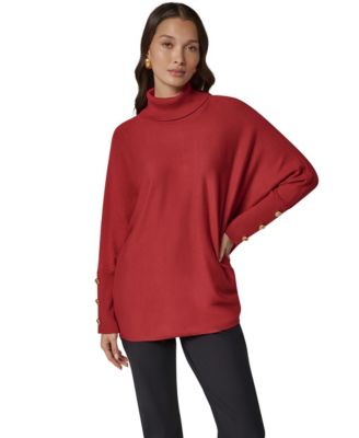 Donna Karan New York женский длинный пончо с высоким воротом и длинным рукавом, оверсайз, Petite