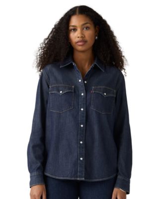 Levi's Женская рубашка denim Evans Relaxed Western Long-Sleeve