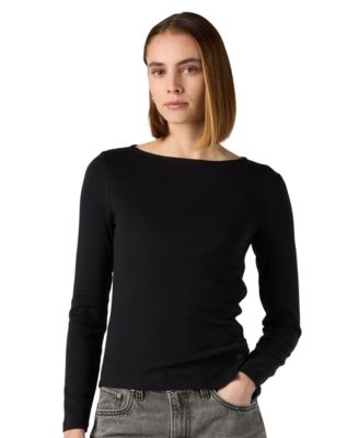Levi's® Women's Allie Boatneck Long-Sleeve Asymmetrical T-Shirt