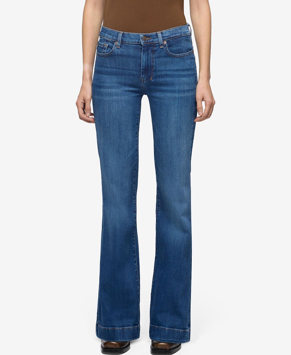 7 For All Mankind Женские джинсы Dojo Tailorless Mid-Rise Flare