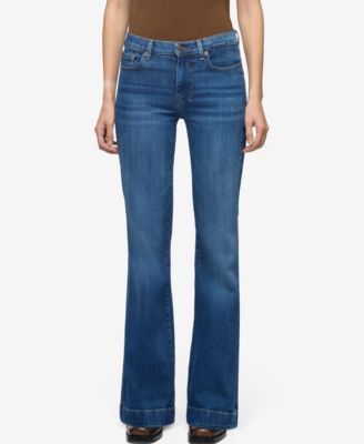 7 For All Mankind Женские джинсы Dojo Tailorless Mid-Rise Flare