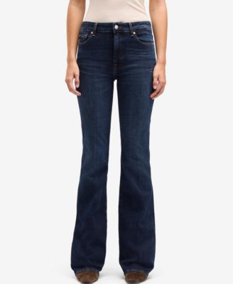 7 For All Mankind Women's Mid-Rise Leggy Bootcut Slim Illusion Jeans