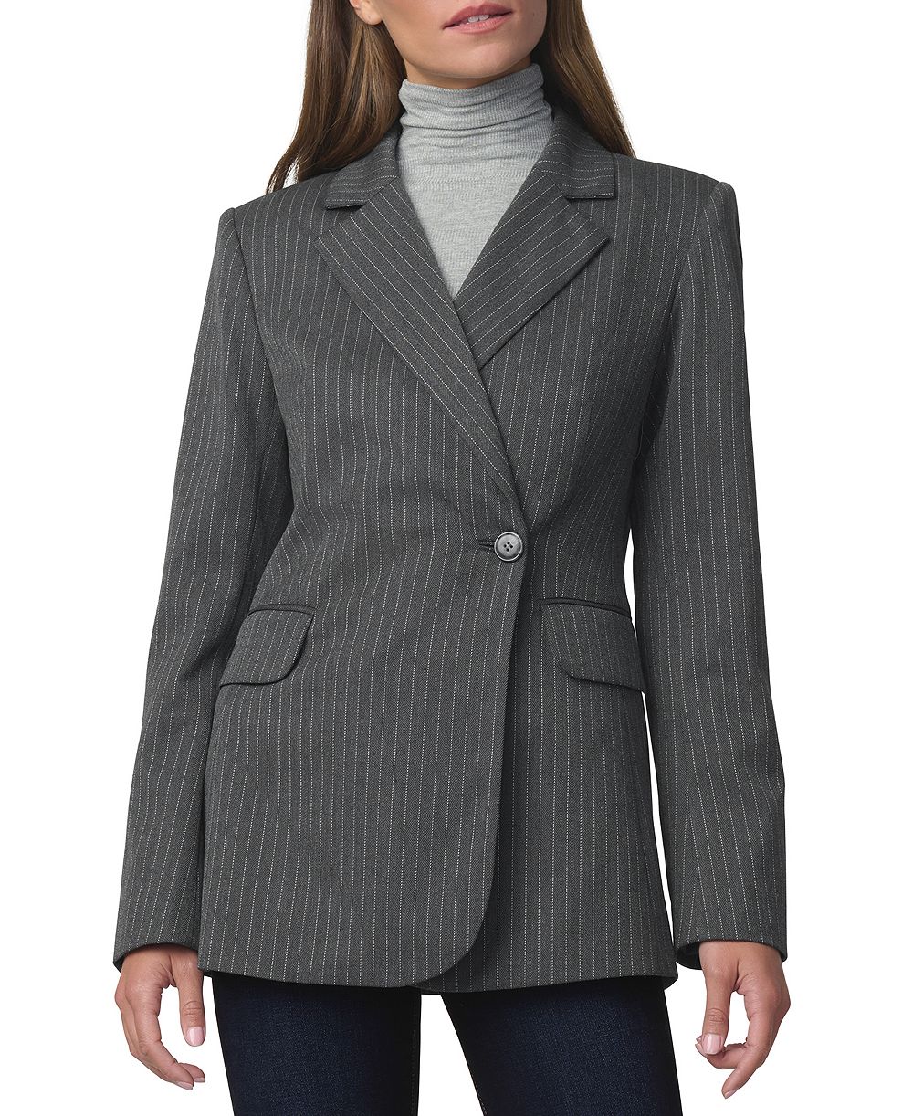 Joe's Jeans Women's Mecah Pinstripe Polyester/Wool-Blend Unlined Blazer