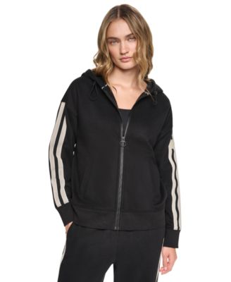 Женское худи DKNY Sport Textured Tape Full-Zip