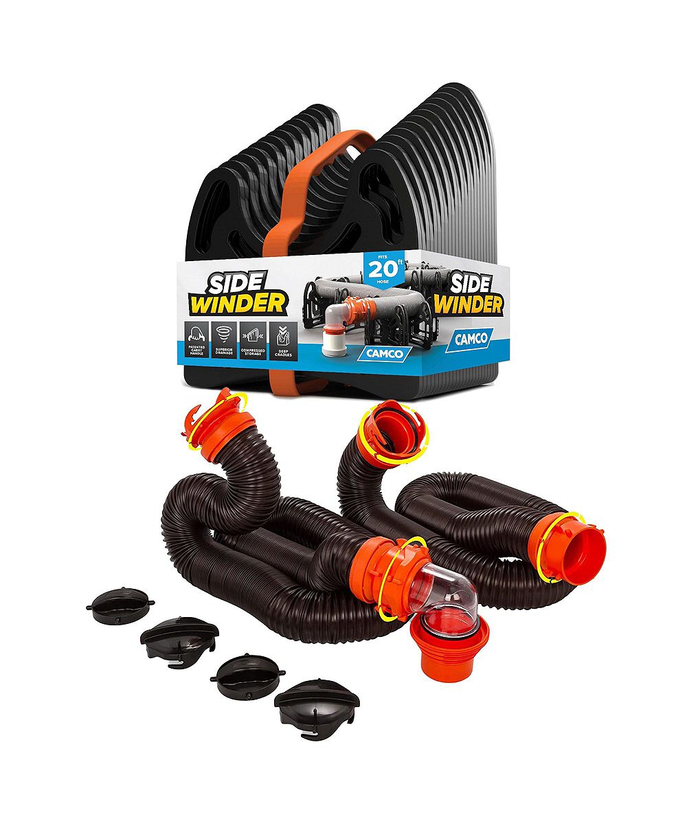 Набор аксессуаров для кемпинга Camco RhinoFLEX 20' Sewer Hose с поддержкой Sidewinder