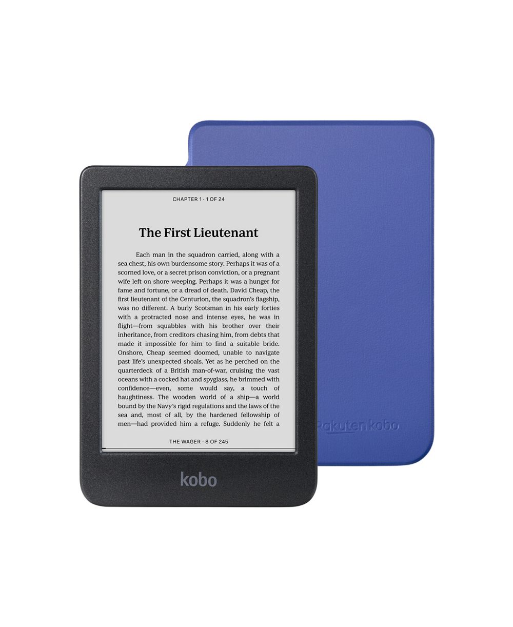 Электронная книга Kobo Clara BW с чехлом SleepCover и адаптером