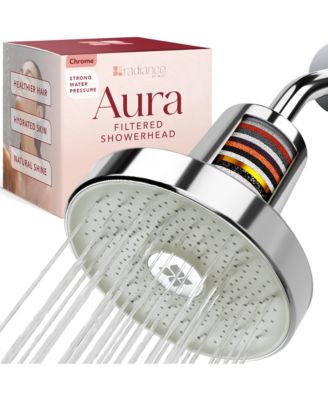 Radiance by Mist Radiance Filtered Aura Shower Head with Replaceable Filter, Improves Skin, Hair, and Nails