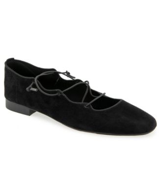 Kensie Women's Eglantine Elastic Strap Ballet Flat