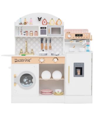 Mecale Wooden Coffee Machine Kitchen Set, Ages 3+