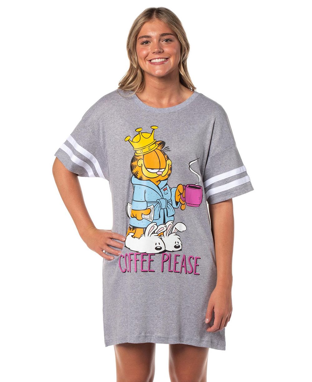 Женская ночная рубашка-пижама Garfield Comic Coffee Please