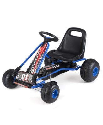 Mecale Kids Pedal Go-Kart with 4-Wheel, Multi-Terrain Wheels, 77-lb Capacity, Ages 3-8
