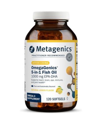 Metagenics OmegaGenics Omega 3 Fish Oil 1000 Milligram EPA DHA высокоэффективная добавка для здоровья сердца, мозга и суставов 120