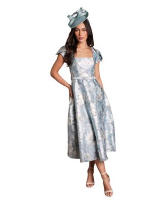 Coast Women's Printed Belted Midi Dress