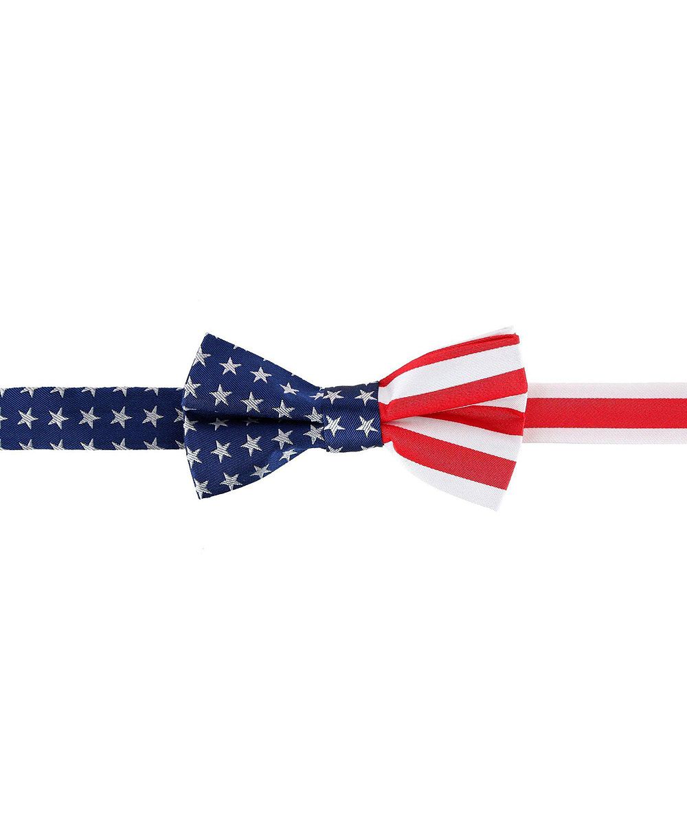 TRAFALGAR Men's America's Old Glory Silk Bow Tie