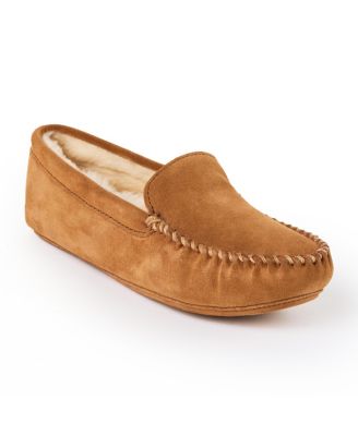 Мужские тапочки Minnetonka Suede Sheepskin Soft Leather Sole