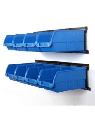 XDOVET Tool Organizer Wall Mount Bins Rails
