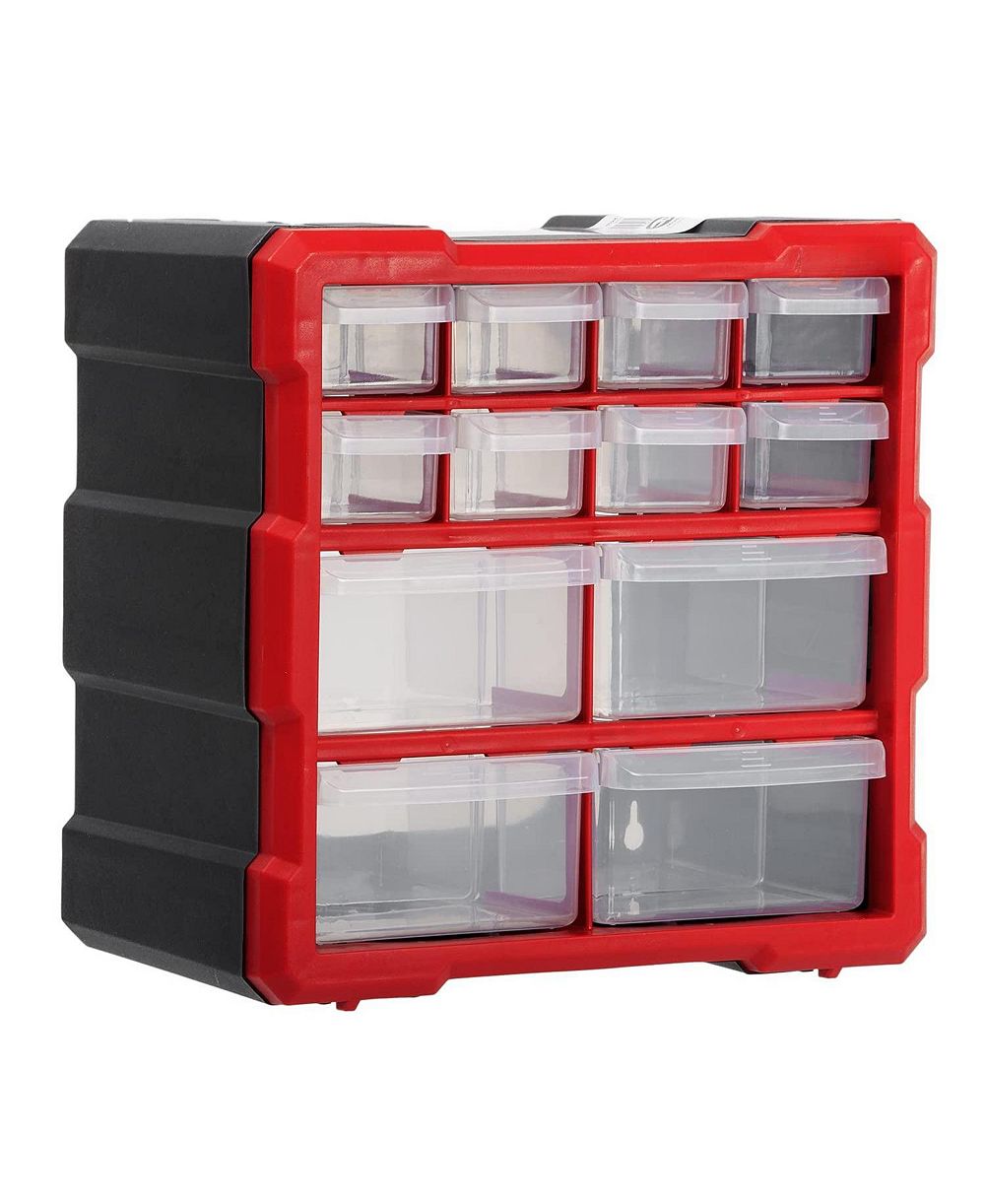 XDOVET Small Parts Organizer 12 Drawers Tool Box Hardware Storage